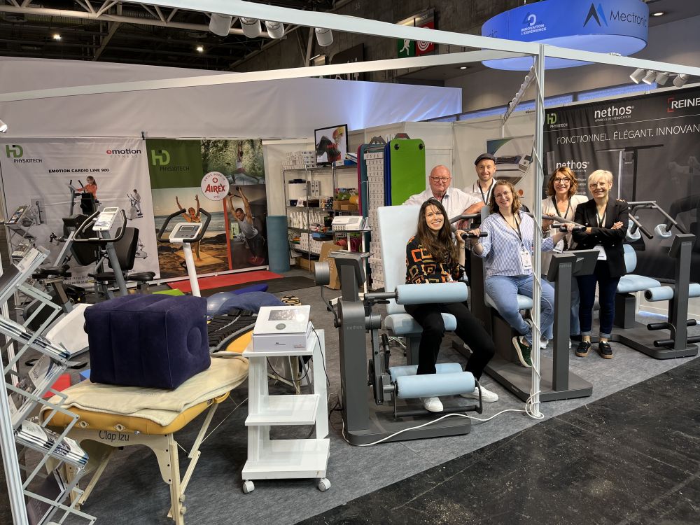 photo de l'équipe HD PHYSIOTECH au salon rééduca 2025