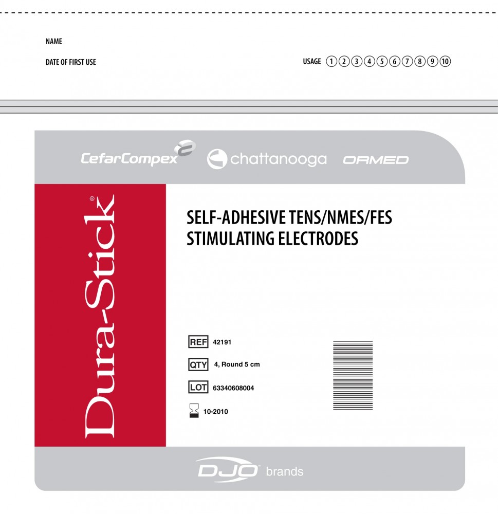 Electrode autocollante réutilisable ronde diamètre 50 mm série Stimex (sac  de 4)