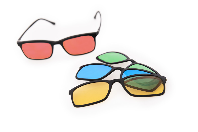 Lunettes Neuro colorées set de 6 clips