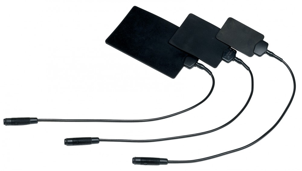 Electrodes caoutchouc/carbone fiche femelle 2mm (4x6cm)
